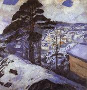 Edvard Munch The Winter painting